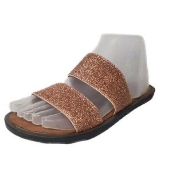 🌟Maj Love Rose Gold Flat Sandals sz 9🌟 - Picture 4 of 4